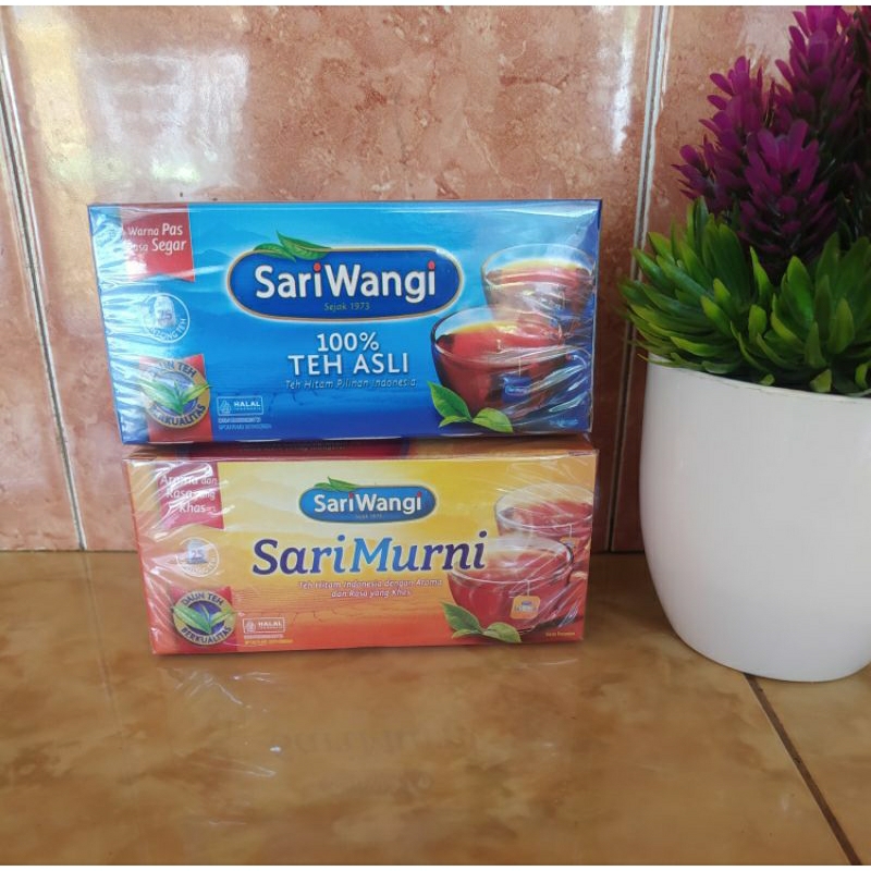 

Teh Celup Sariwangi/ Sarimurni isi 25 pcs/ Sariwangi renteng isi 6 pcs