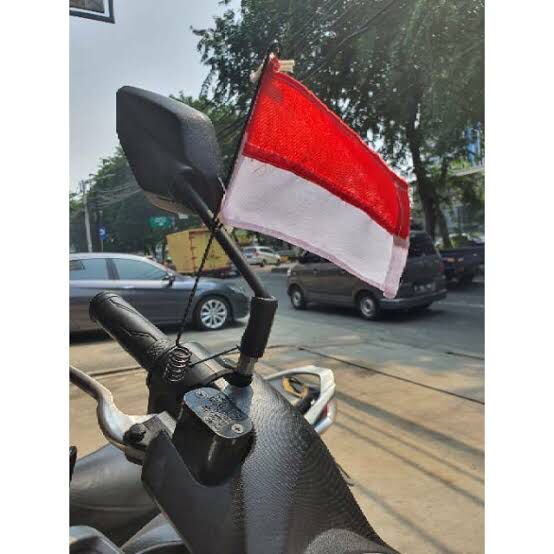 Bendera mini sepeda bendera tempel indonesia merah putih