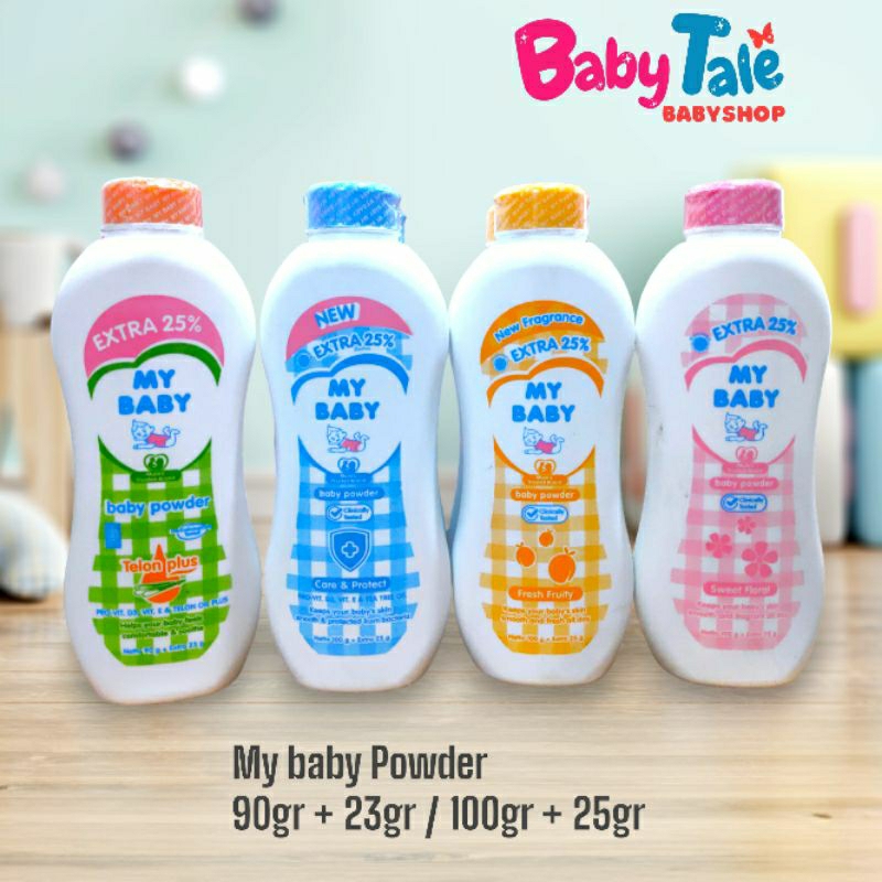 My Baby Powder | Bedak My Baby | 90gr + 23gr | 100gr + 25gr