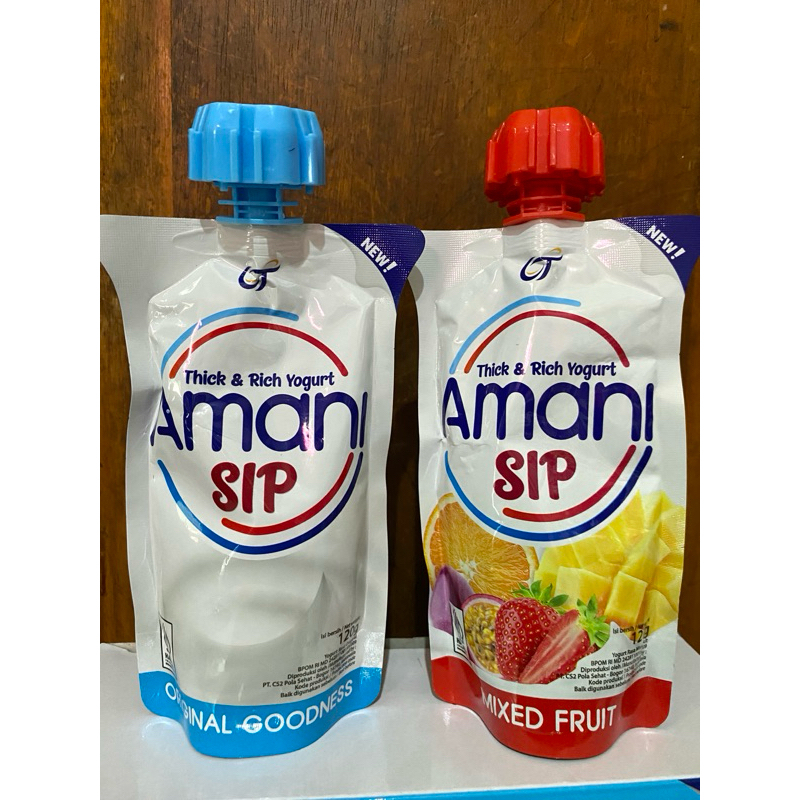 

Yogurt Amani Sip 120g fruit & original