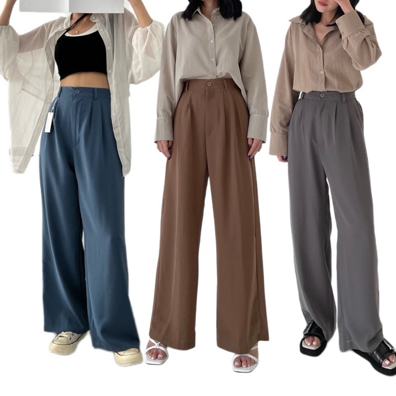 kulot highwaist basic lost pants