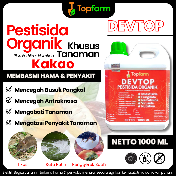 Obat Hama Kakao Paling Ampuh / Obat Hama Tanaman Kakao / Obat Hama Buah Kakao / Obat Semprot Hama Ka