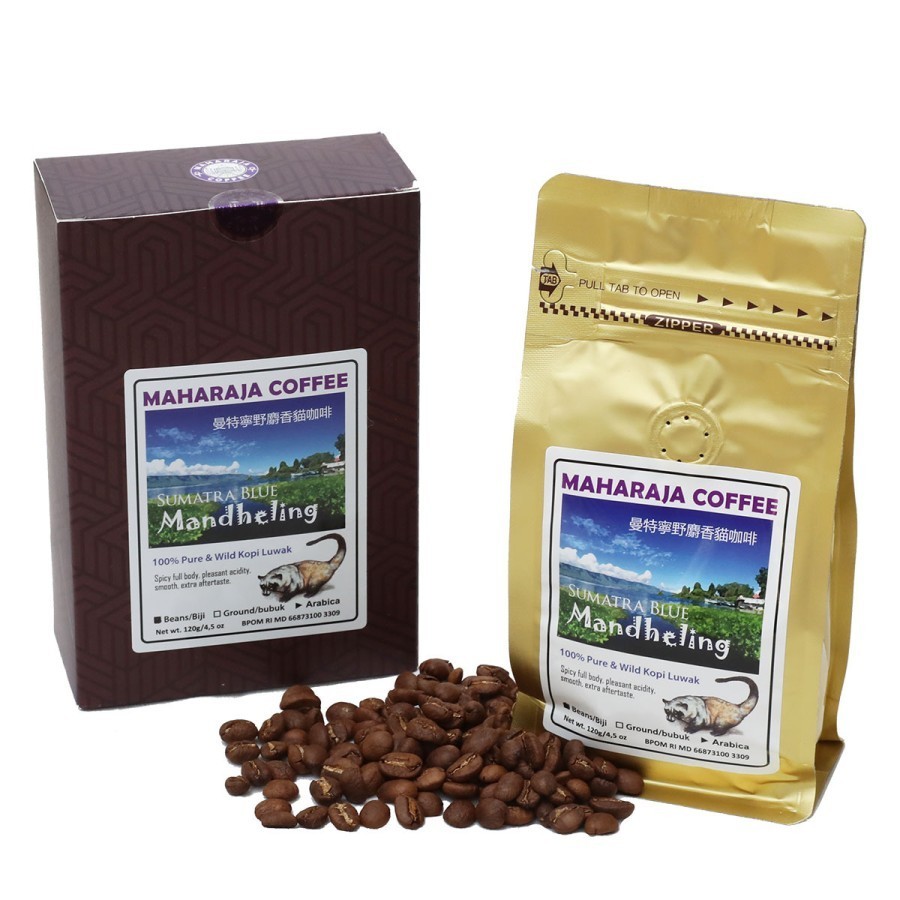 

Maharaja Kopi Luwak Wild Sumatra Blue Mandheling 120g