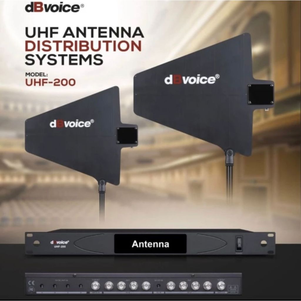 Antena Distributor db Voice UHF 200 Original Wireless System dbvoice UHF200 UHF-200