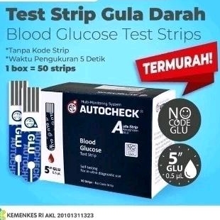 Autocheck Gula darah Auto check Blood Glucose isi 50 strip