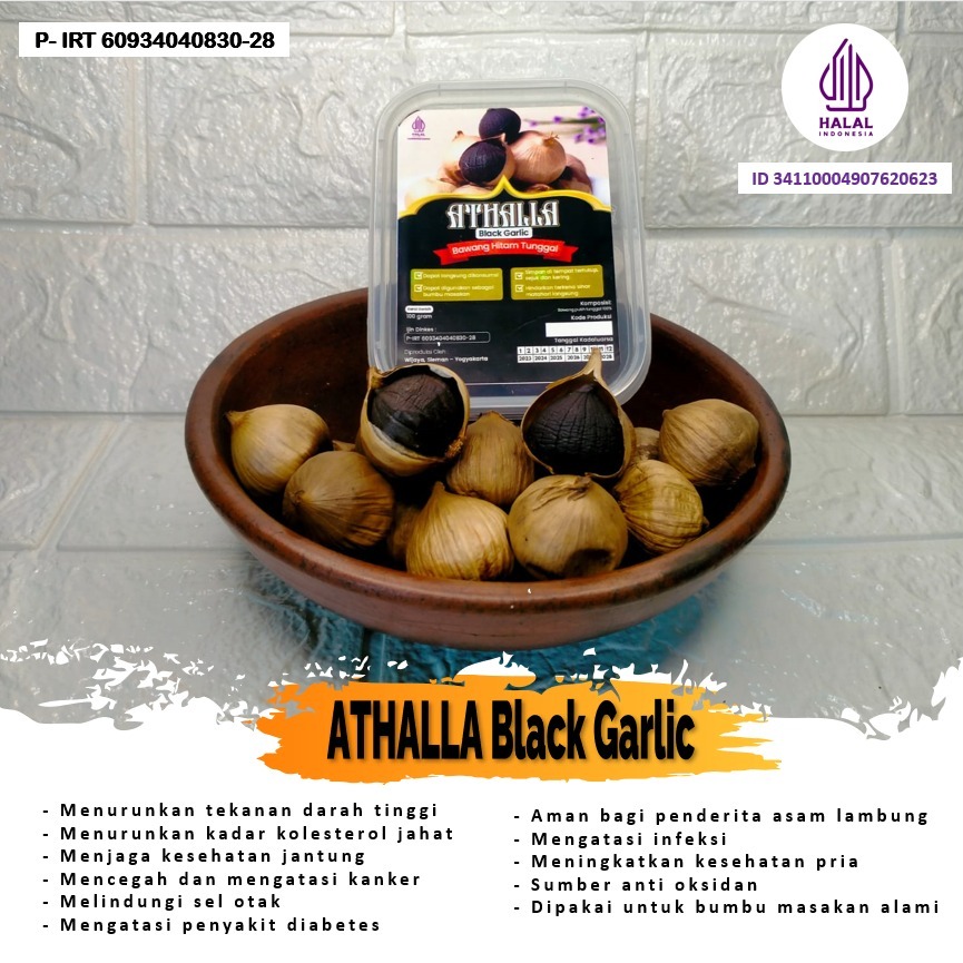 Bawang hitam black garlic bawang hitam tunggal Athalla