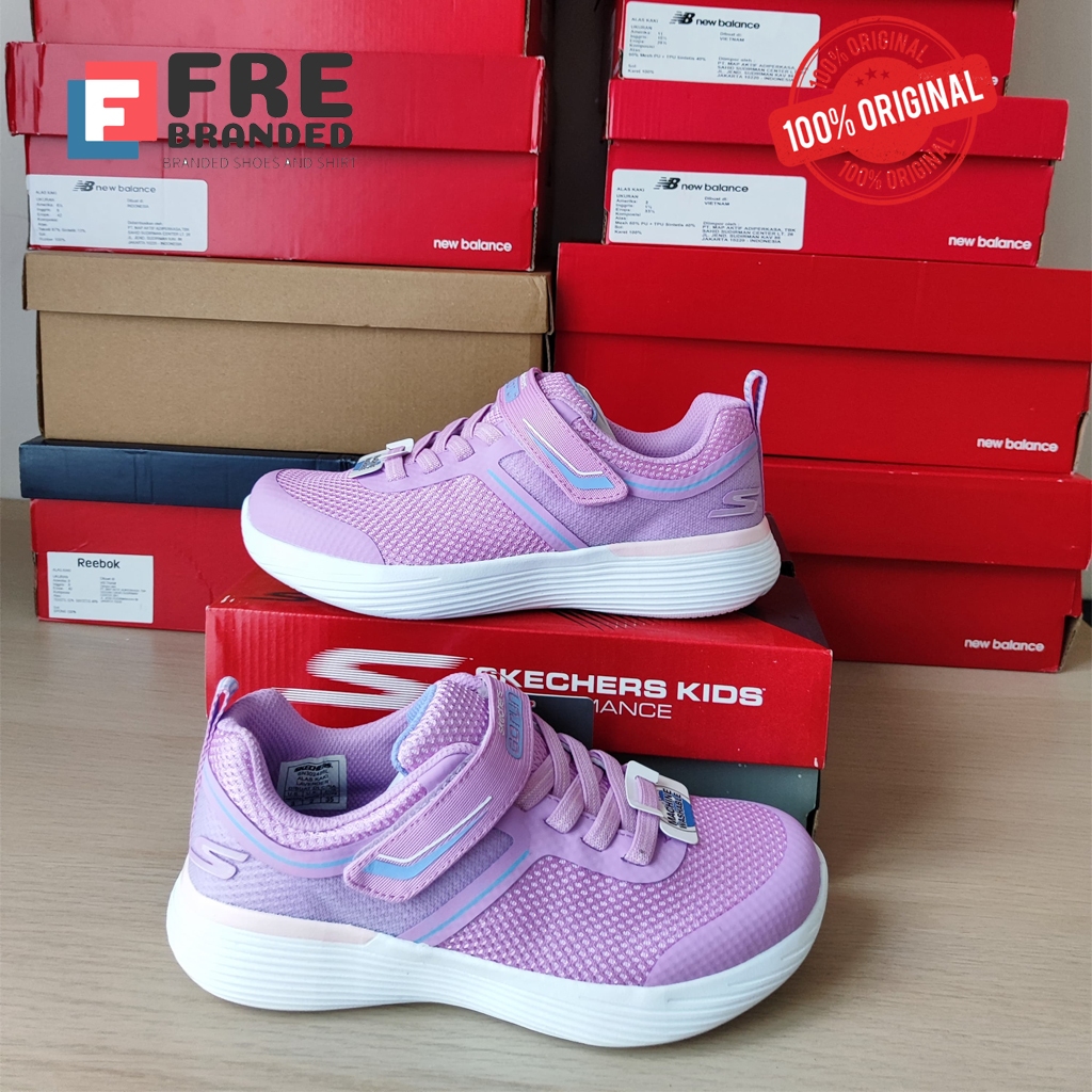 Sepatu Anak Skechers Go Run 400 V2 Girl's Shoes - Lavender