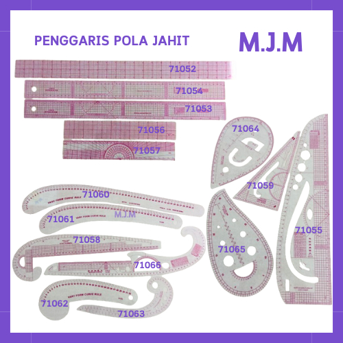 Penggaris Pola Jahit Putih / Penggaris tailor Pola Jahit/Penggaris Jahit konveksi
