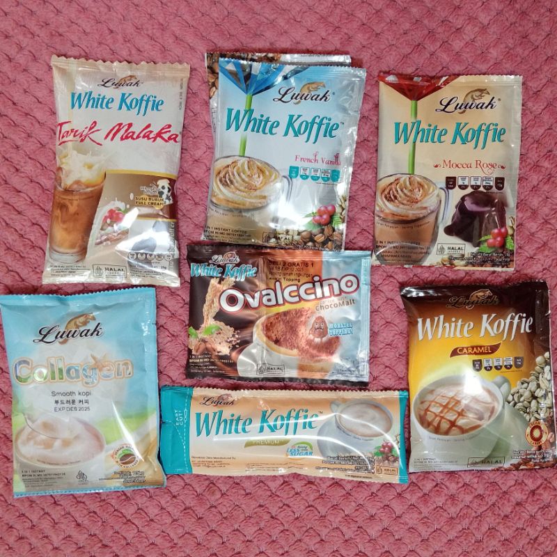 

ECERAN - Luwak white coffee tarik malaka / white coffee less sugar / white coffee caramel / white coffee french vanilla / white coffee mocca rose / white coffee collagen / white coffee ovalccino