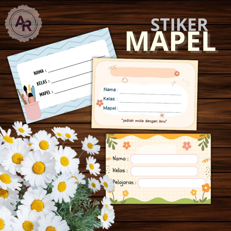 

STIKER BUKU MATA PELAJARAN / STIKER NAMA MAPEL BUKU