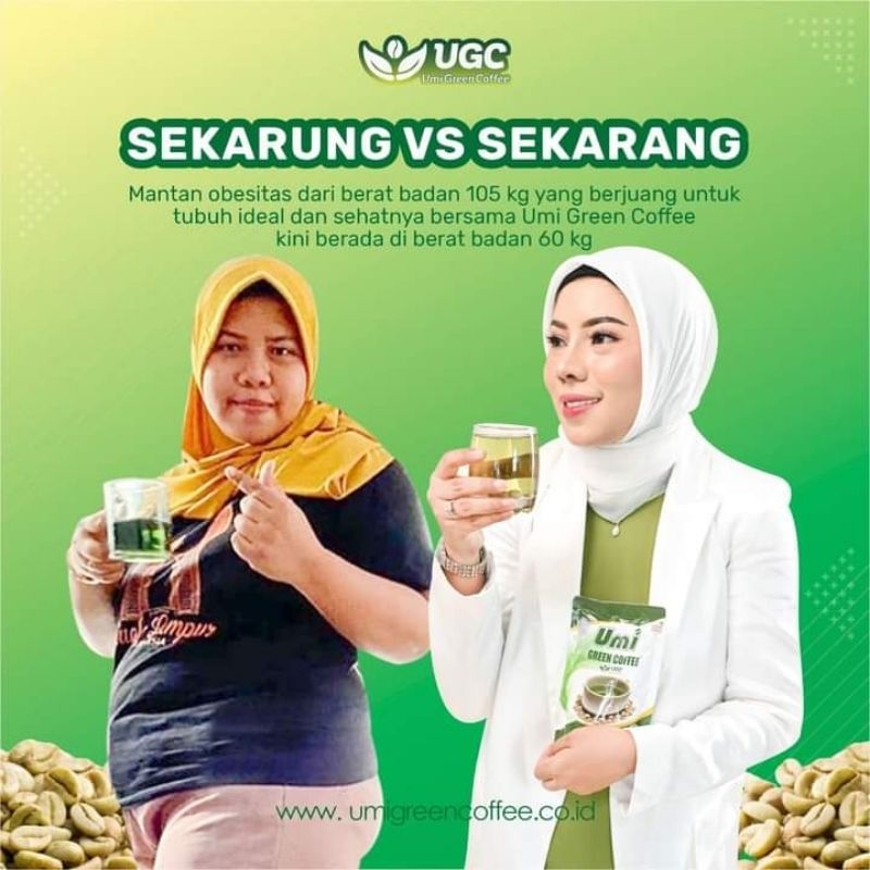 UGC Umi Green Coffee kopi hijau pelangsing, ORI HALAL BPOM HERBAL