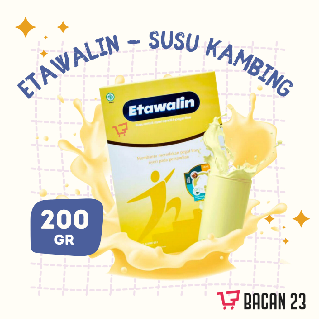 

Susu Etawalin (200gr) Susu Nyeri Sendi & Pegal Linu