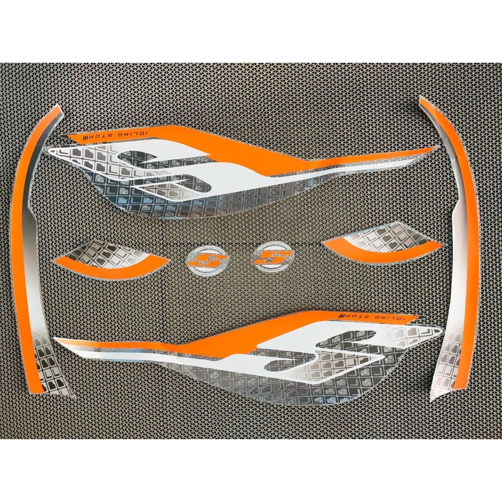 Striping Scoopy Sporty Lis Original Transoaran 2017-2019 Variasi Warna - Decal Striping Transparan S