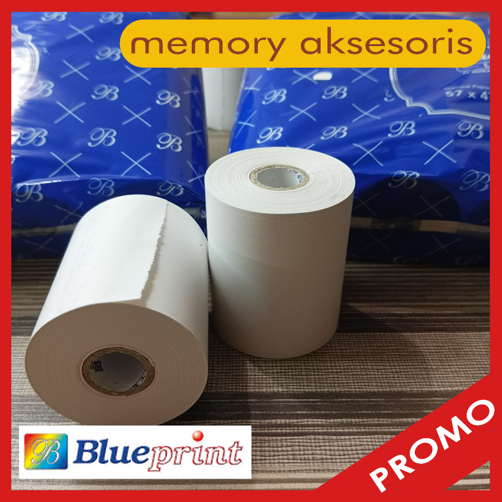 

Kertas Thermal 57mm x 47mm P Blueprint Lite Kertas Kasir Kertas Struk 1PACK (10ROLL)