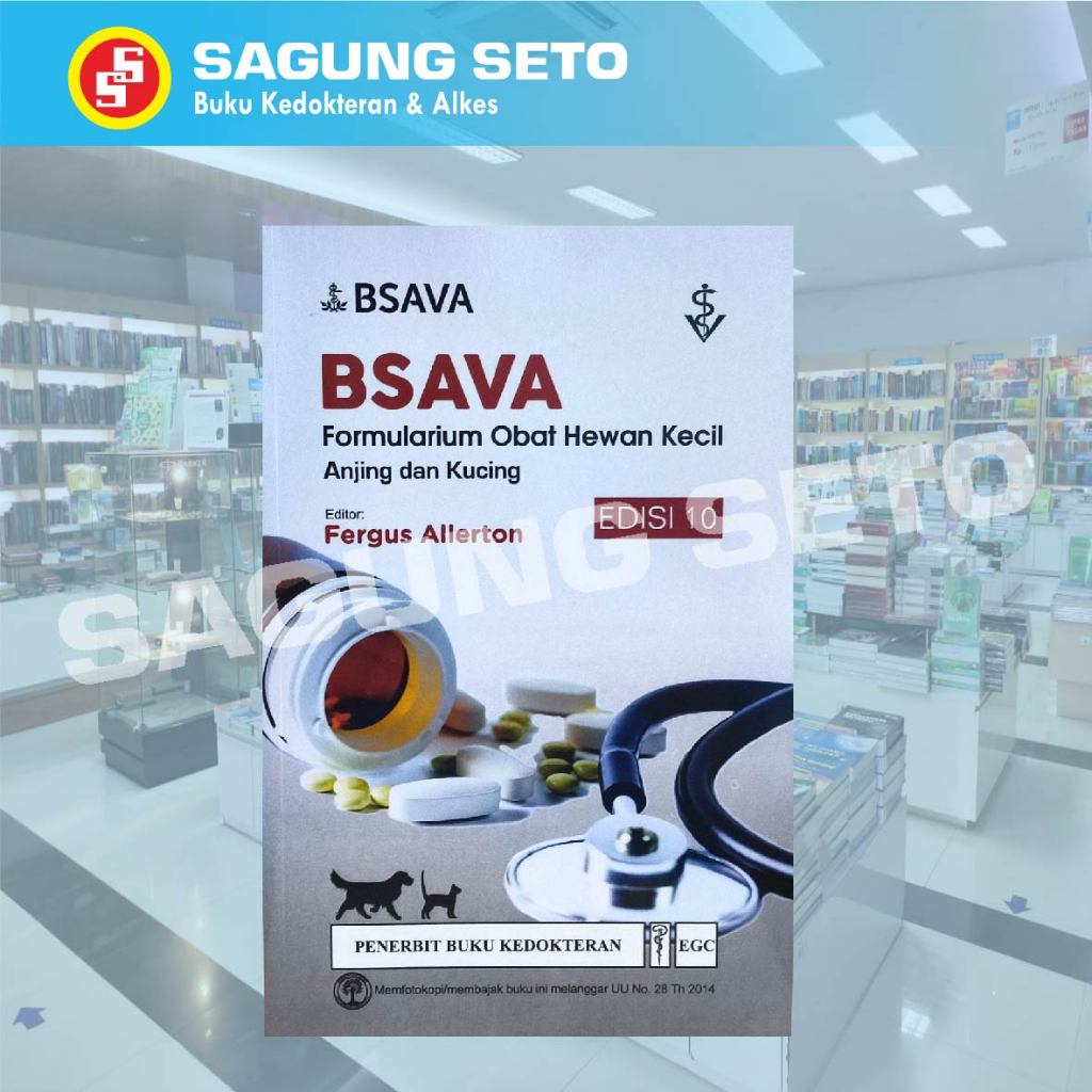 BUKU BSAVA FORMULARIUM OBAT HEWAN KECIL ANJING DAN KUCING ED10 - ALLERTON