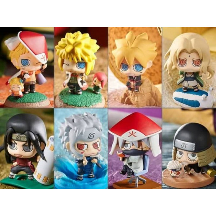 Figure Hokage Set 8Pc Figure Minato Hashirama Tsunade Boruto Figure Naruto Sasuke HADIAH VALENTINE