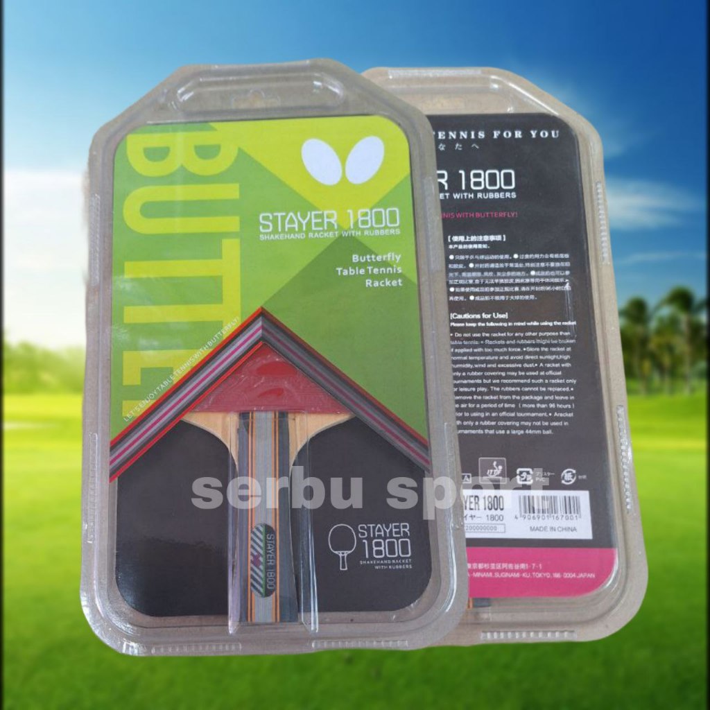 Bet Pingpong Tenis Meja Butterfly Stayer 1800