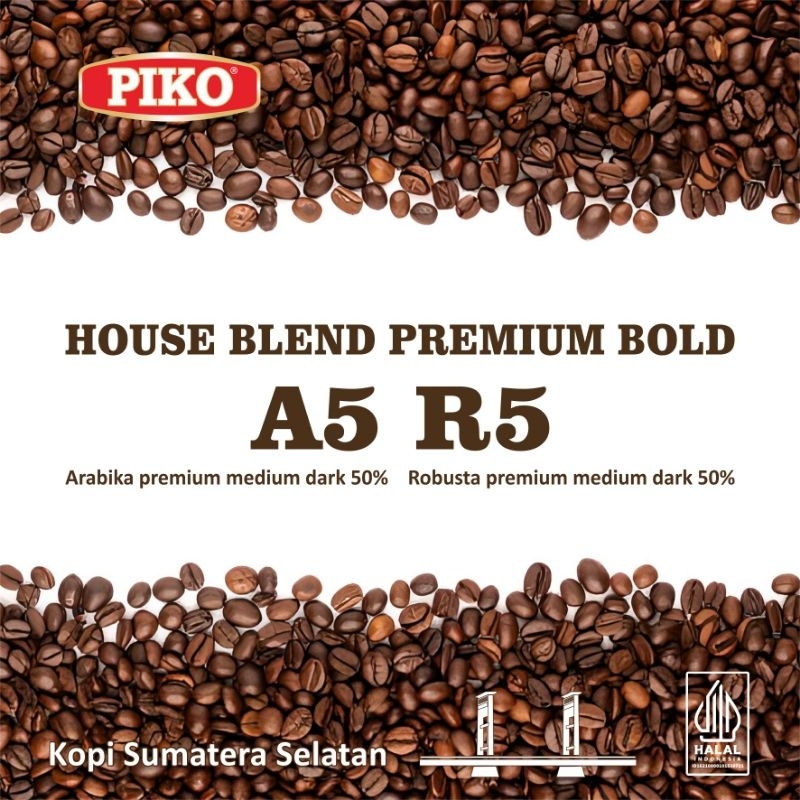 

Kopi Arabika Blend Robusta A5R5 Premium Bold 250gr Espresso Blend Biji Kopi Bubuk