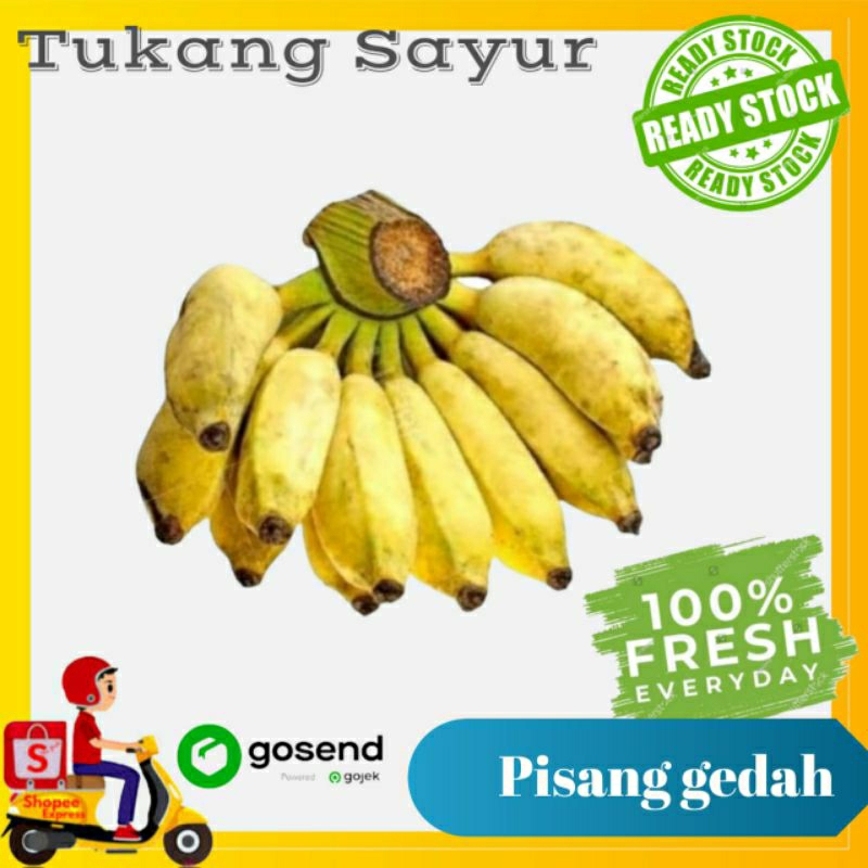 

Pisang gedah - buah segar -Tukang Sayur Palembang