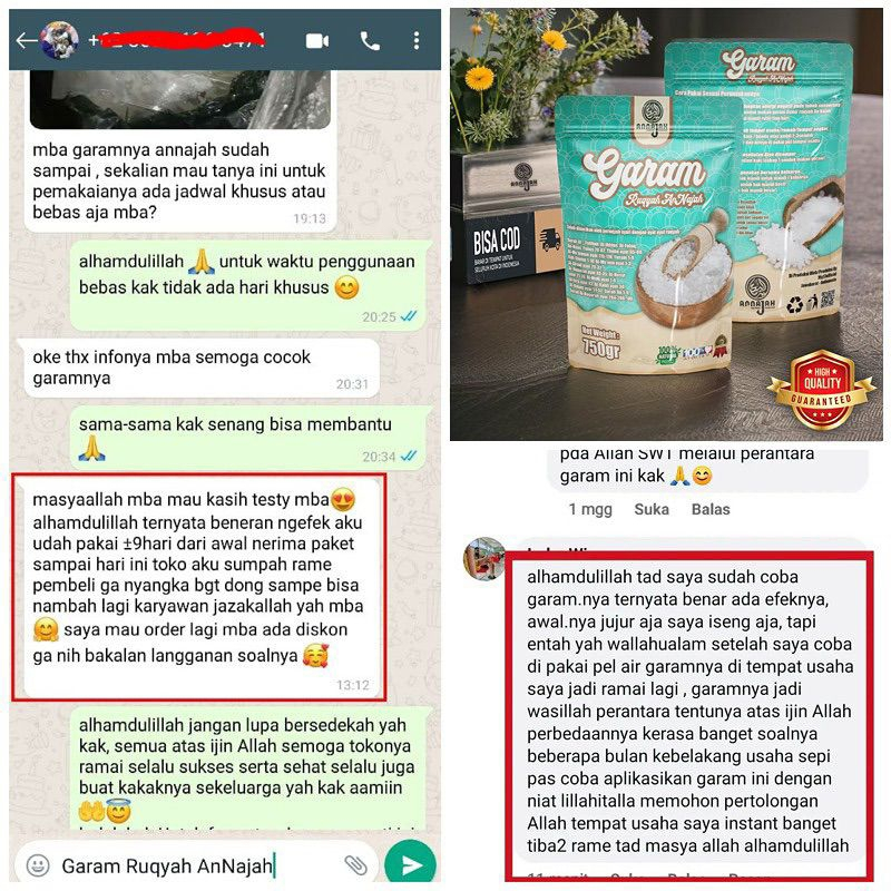 

Garam Ruqyah AnNajah - Original 100% Mg17official Terapi Kesehatan dll