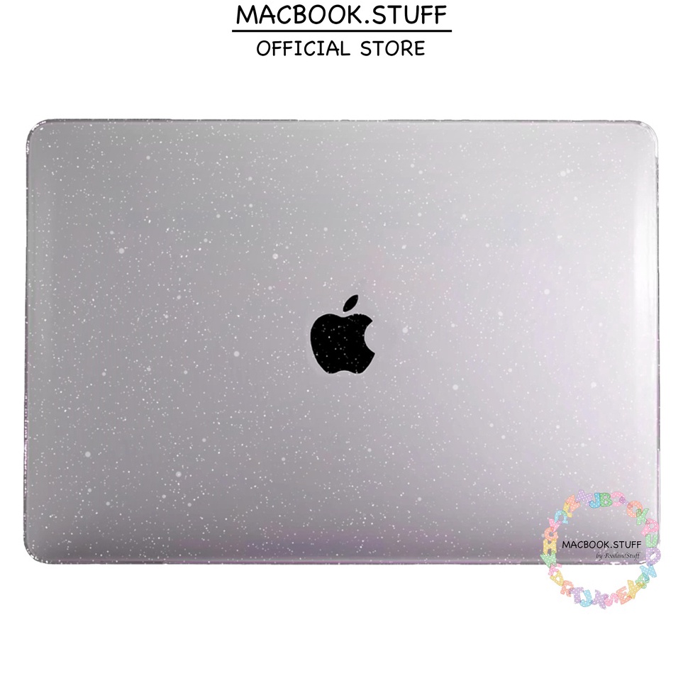 MACBOOK Case GLITTER TRANSPARAN Bening NEW AIR PRO RETINA 11 12 13 14 15 16 INCH NON  WITH CD ROOM  