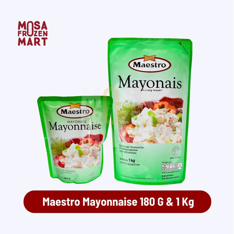 

Maestro Mayonnaise 180 G & 1 Kg Salad Dressing | Mayones