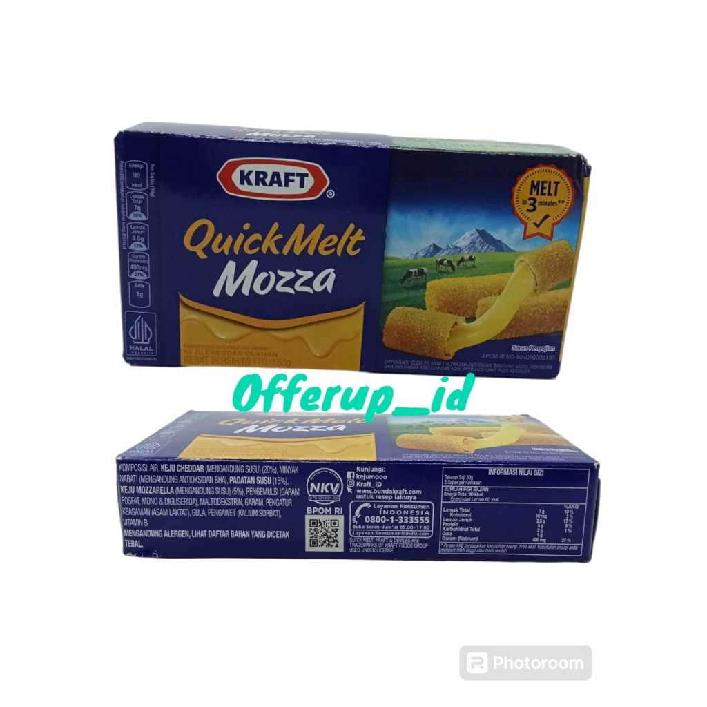 

Keju Kraft Quick Melt Mozza 150 gram