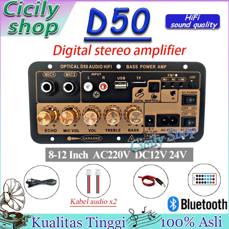 D5 Amplifier audio Audio amplifier 22v 12v 24v Sound amp Papan kontrol nada Bluetooth amplifier boar