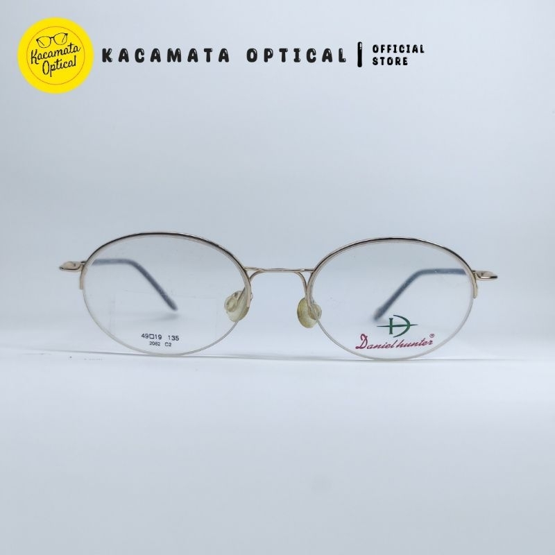 KACAMATA OPTICAL - Frame KMO2002 Half Frame Gold Besi Plastik