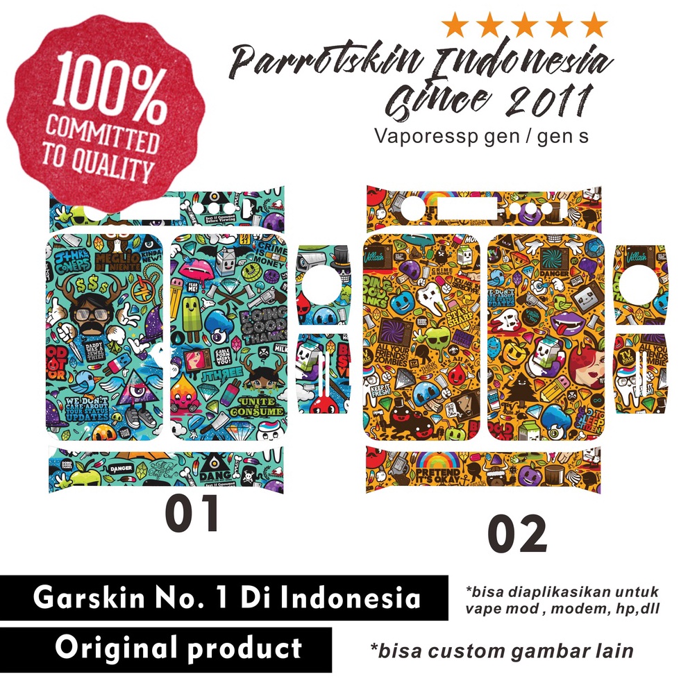 

TERKENAL Stiker Skin Gen Gen s 22 doodle bisa custom