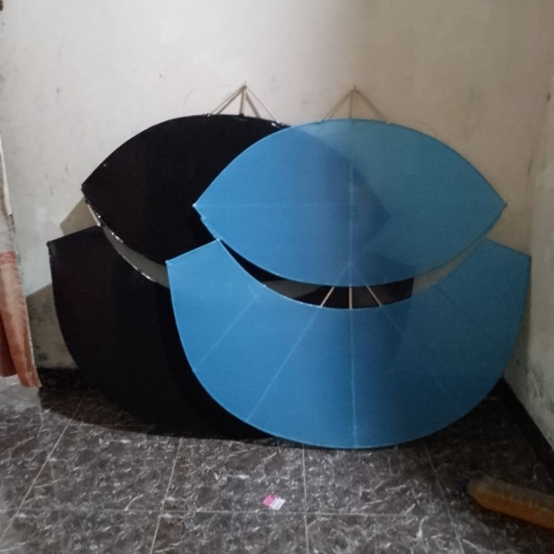 layangan suwangan Gapangan Pegon ludoyo ukuran 1meter satu set sama sendaren