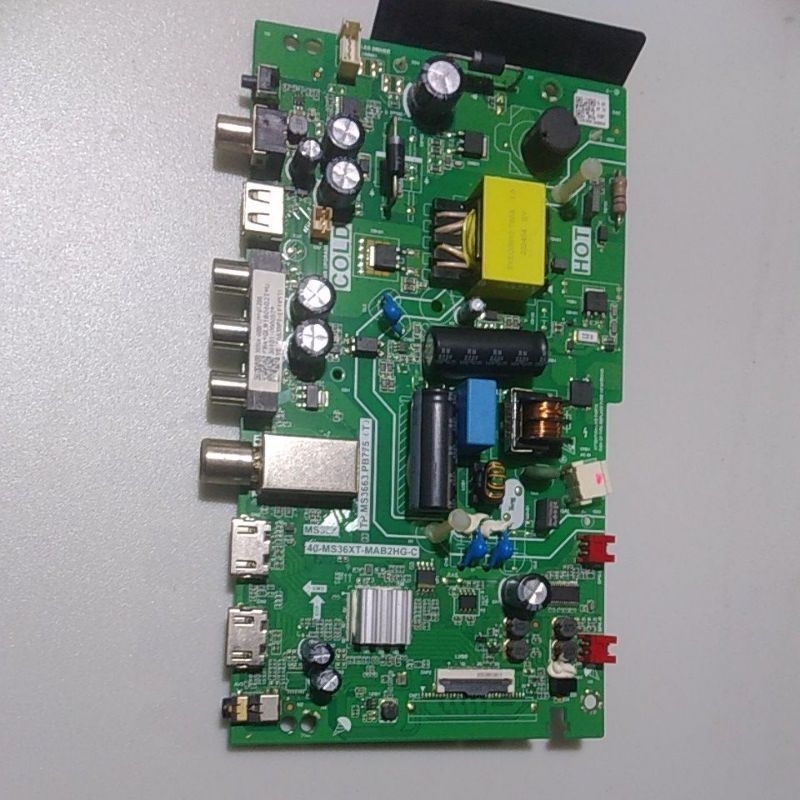 mb mainbord tv led TCL L 32D3000B soket kecil digital tv