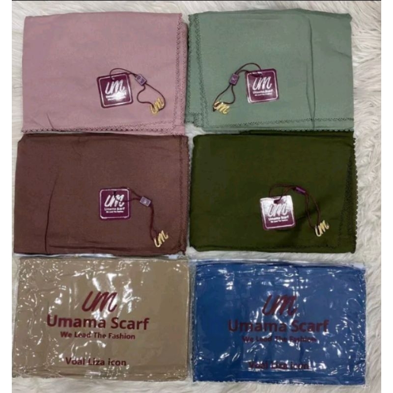 Jilbab Umama voal Liza Icon Metalogo UM 110x110 cm