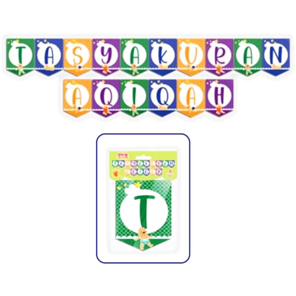 BANNER TASYAKURAN AQIQAH ANAK / DEKORASI AQIQAH