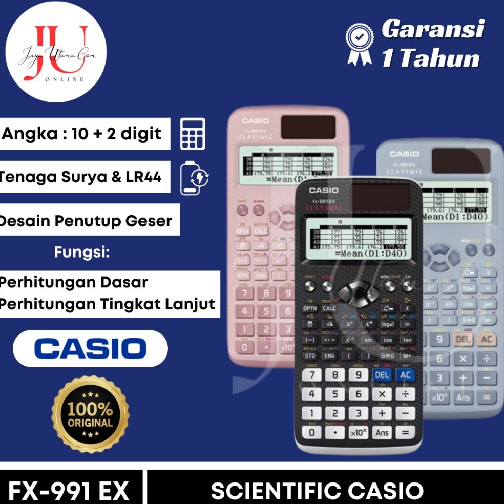 

Kalkulator Scientific Casio FX991EX FX991CW Kalkulator Ilmiah Original i O4C8