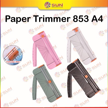 

Alat Potong Kertas Paper Trimmer 853 A4 Bisa potong ukuran A3 Vertkal A4 A5 A6 atau lebih kecil x H3V5