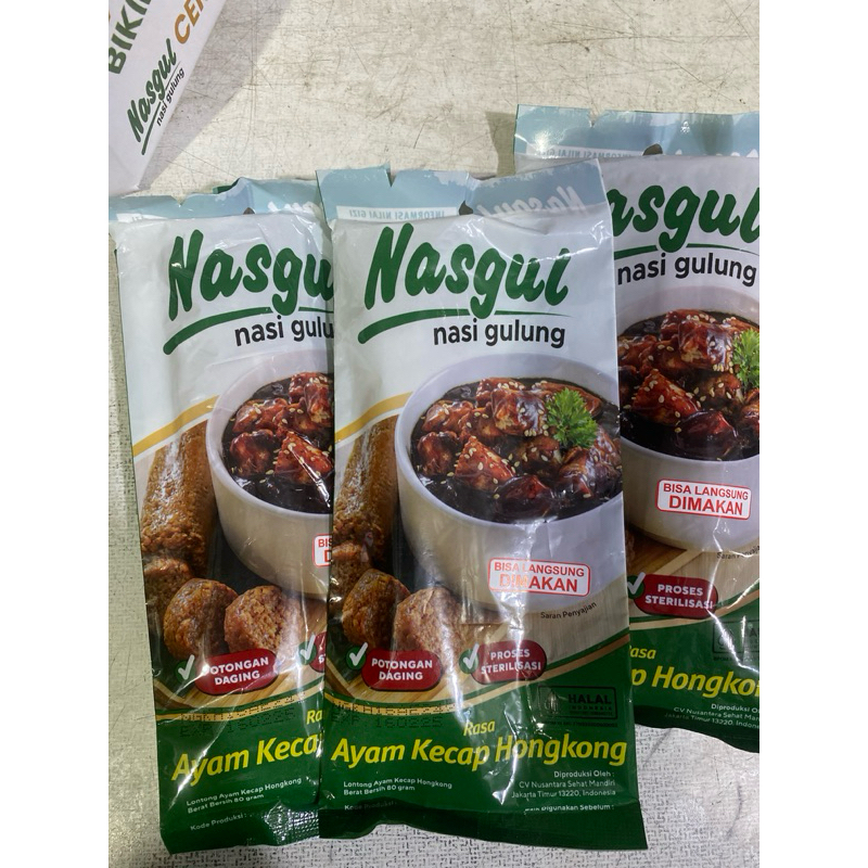 

Nasi gulung Nasgul Ayam Kecap Hongkong