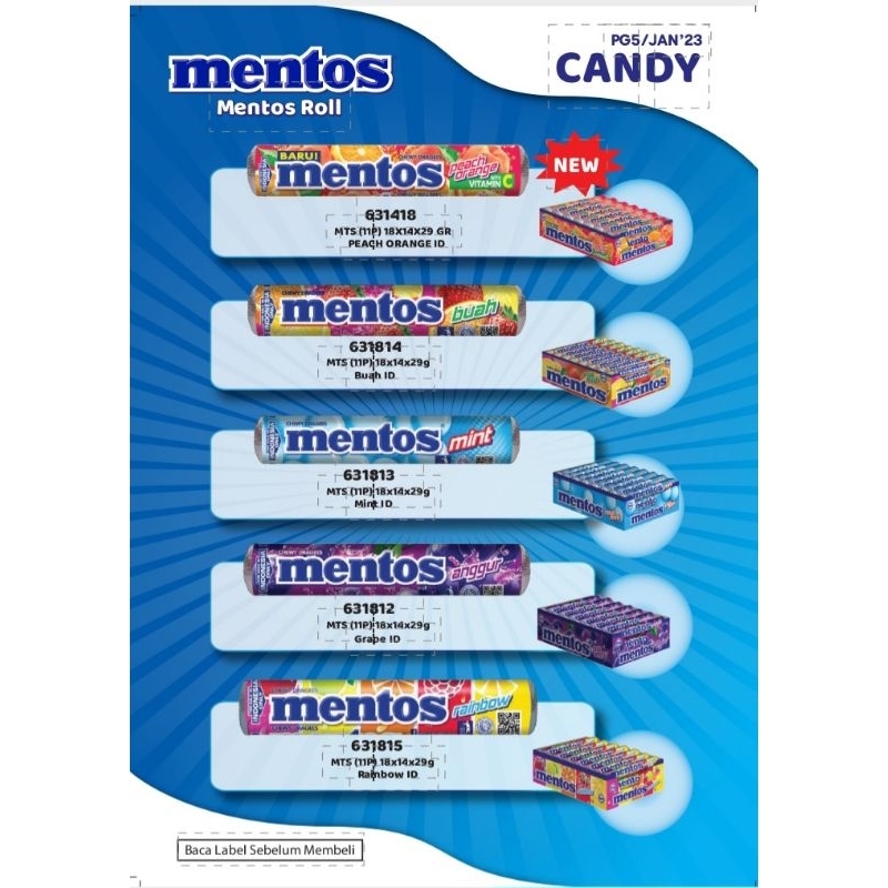 

Mentos Roll Isi 14pcs x 29g