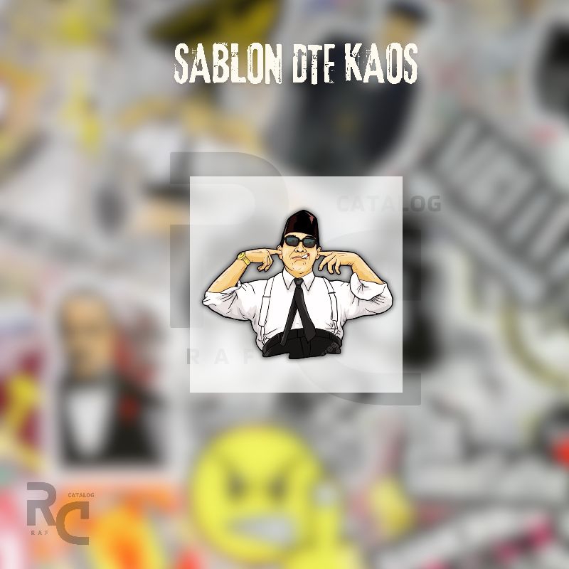 

Sablon DTF Sablon Setrika Aksesoris Kaos Gambar Presiden Soekarno | Premium Printing DTF Berkualitas