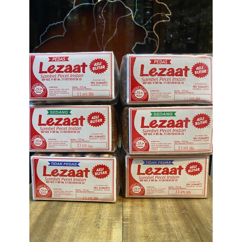 

PAKET HEMAT Sambel Pecel Atau Bumbu Pecel Lezaat Khas Blitar 375gr