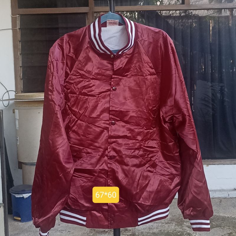vintage satin varsity made in USA