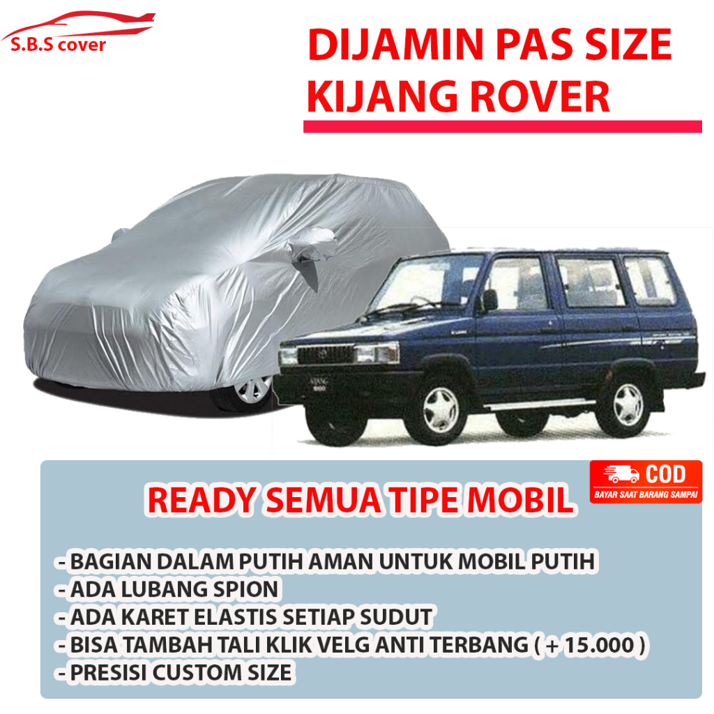 DISKON KIJANG ROVER BODY COVER MOBIL KIJANG ROVER SARUNG MOBIL KIJANG ROVER MOBIL KIJANG ROVER