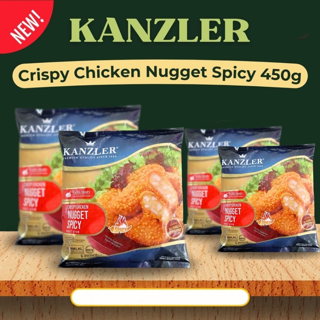 

KANZLER SPiCy Crispy Chicken Naget Nugget (Crispy Bubble Crumbs) 450gr 450 gram [PROMO]