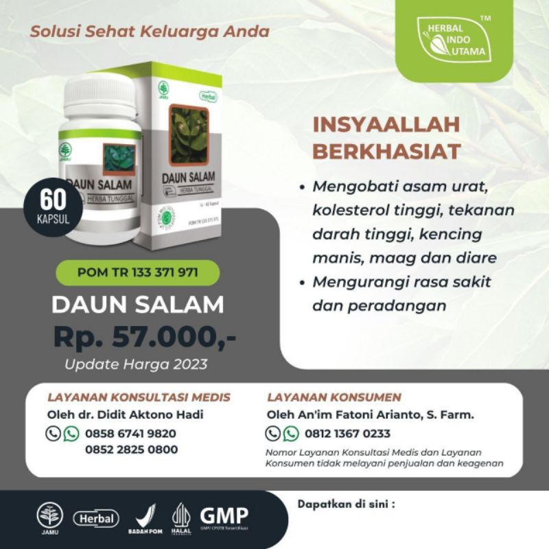 kapsul ekstrak daun salam