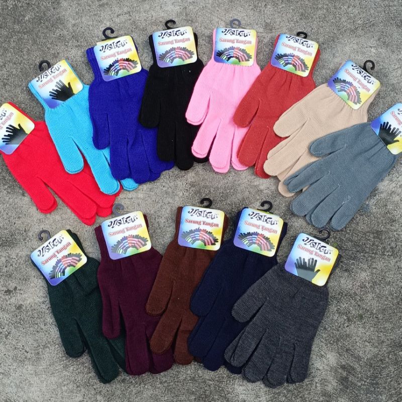 COD-SARUNG TANGAN RAJUT POLOS//SARUNG TANGAN MOTOR PRIA WANITA//SARUNG TANGAN POLOS
