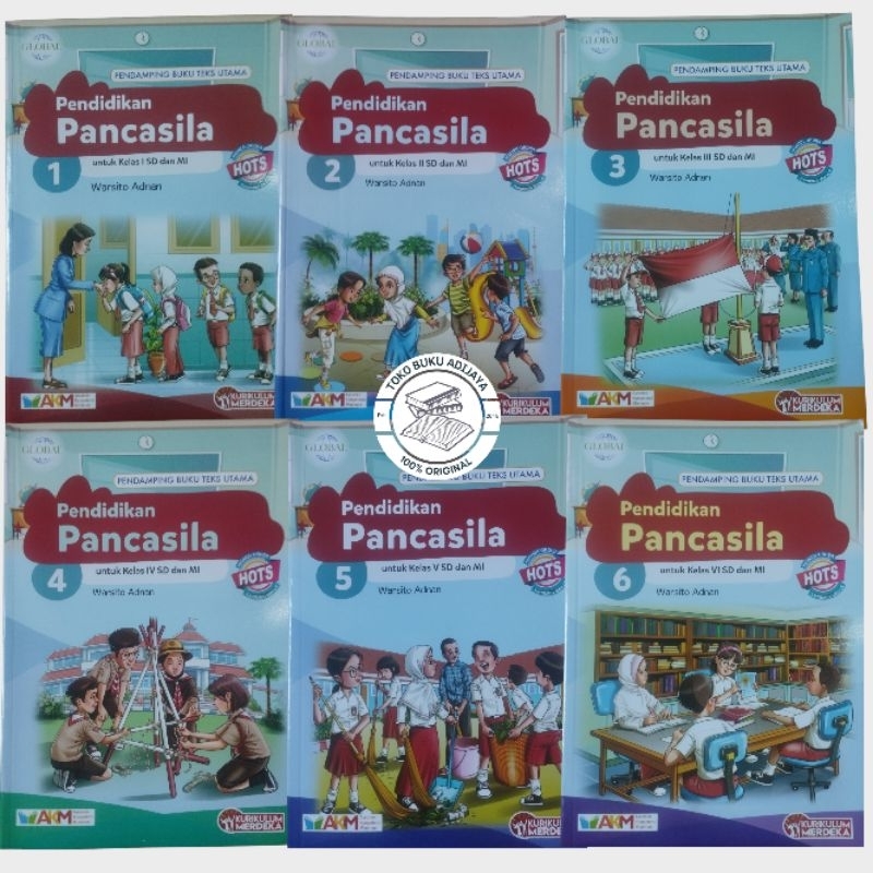 Pendidikan Pancasila PPKN SD Kelas 1 2 3 4 5 6 Kurikulum Merdeka Global Tiga Serangkai