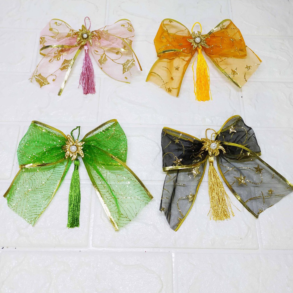 

ORIGINAL Pita Bow Bless Hampers Empat Warna Gantungan Hiasan Hampers Serbaguna