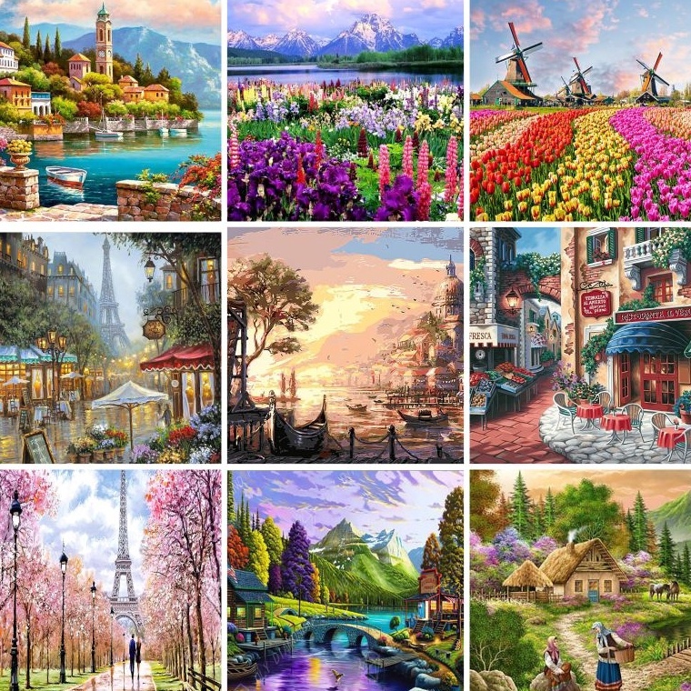 

KODE D5X4 Canvas Paint By Number Kit Digital Oil Painting DIY Paint By Number