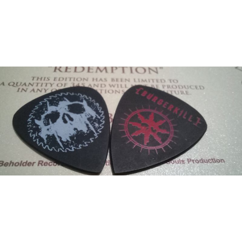 Pick Gitar Burgerkill - We will bleed+hellshow original