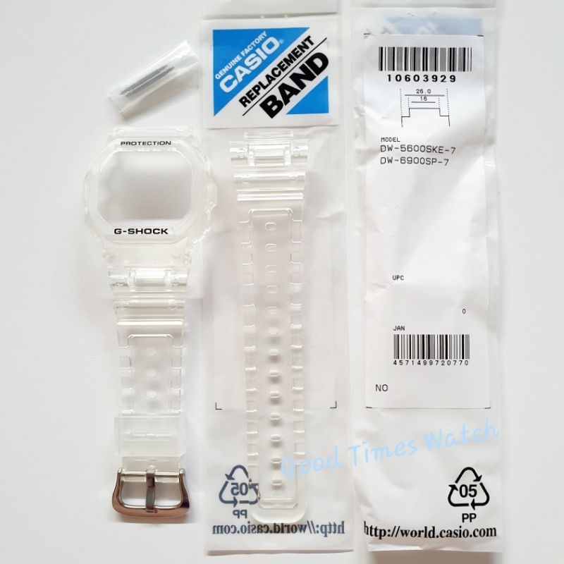 PAKET BEZEL STRAP G-SHOCK DW-5600SKE-7 DW 5600SKE DW 5600 CASIO ORIGINAL